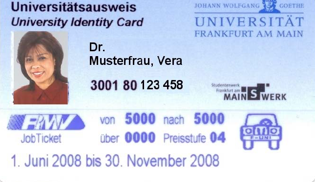 Goethe card